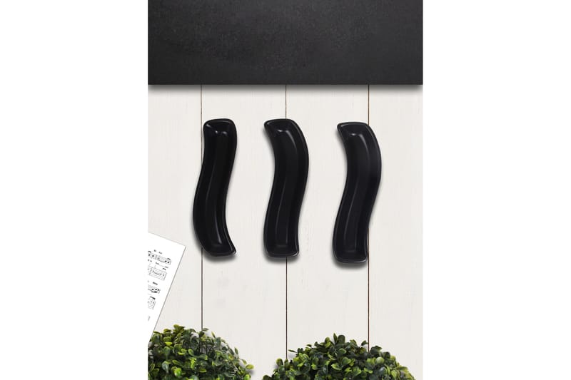 Tallerkensett 3-pk - Svart - Husholdning - Servering & borddekking - Tallerkener - Servise & tallerkensett