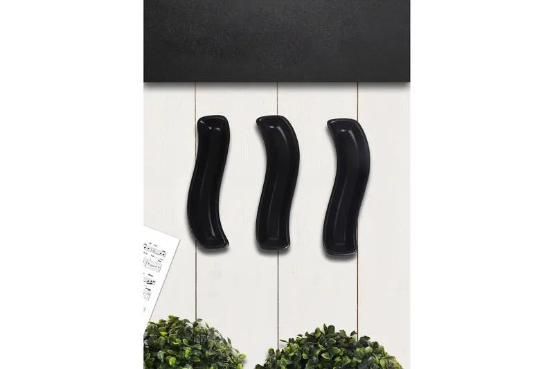 Tallerkensett 3-pk - Svart - Husholdning - Servering & borddekking - Tallerkener - Servise & tallerkensett