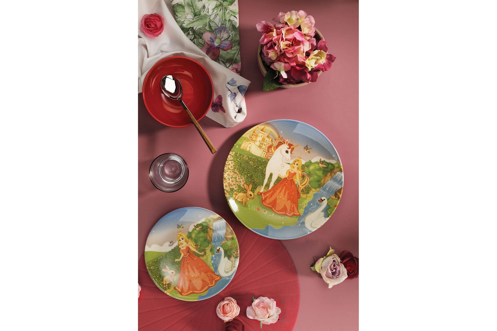 Tallerkensett 3-pk - Flerfarget