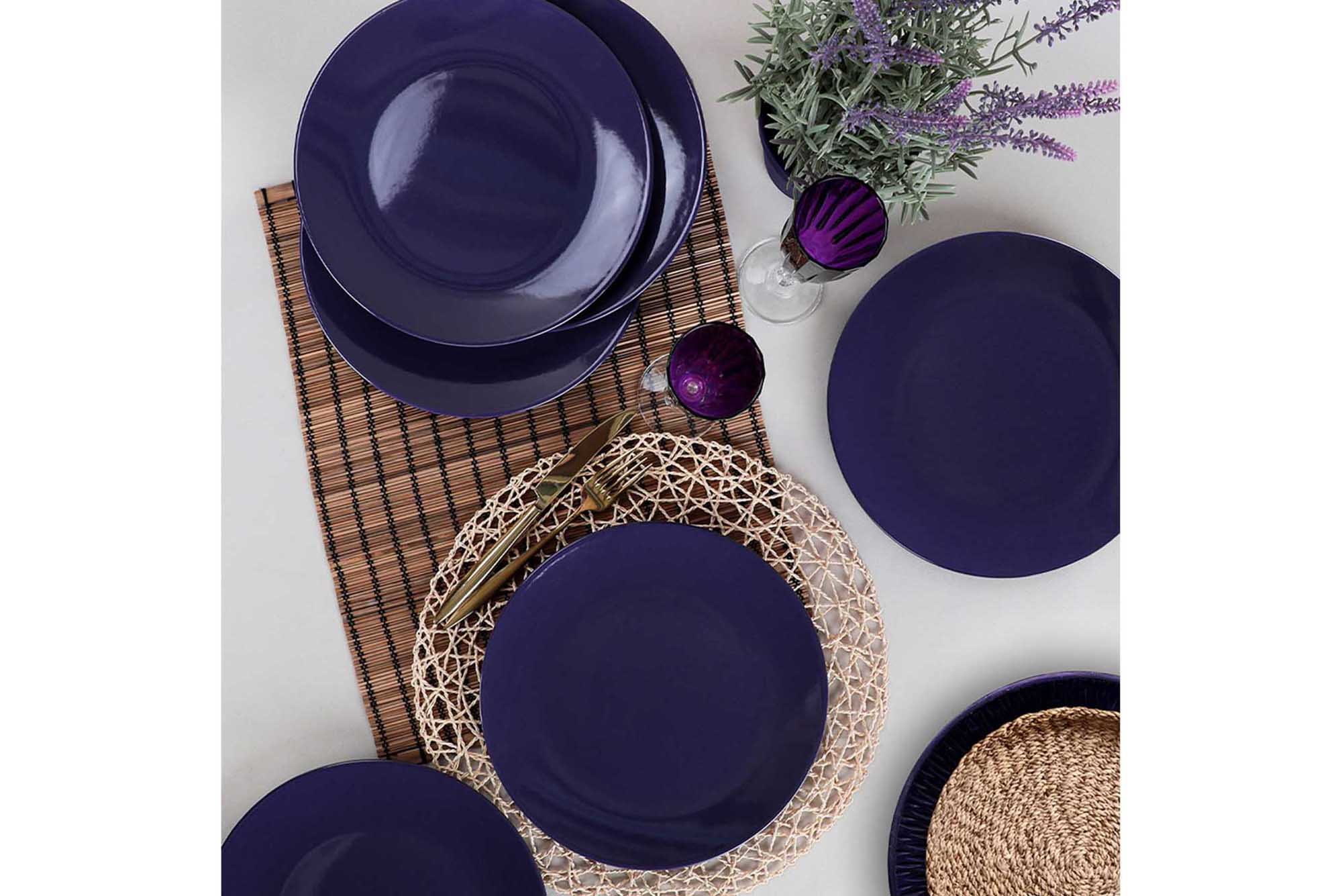 Tallerkensett 6-pk - Lilla