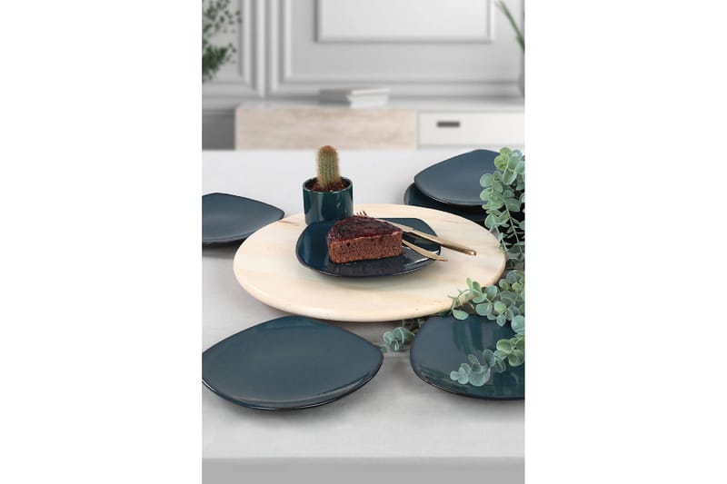 Tallerkensett 6-pk - Mørkeblå - Husholdning - Servering & borddekking - Tallerkener - Servise & tallerkensett