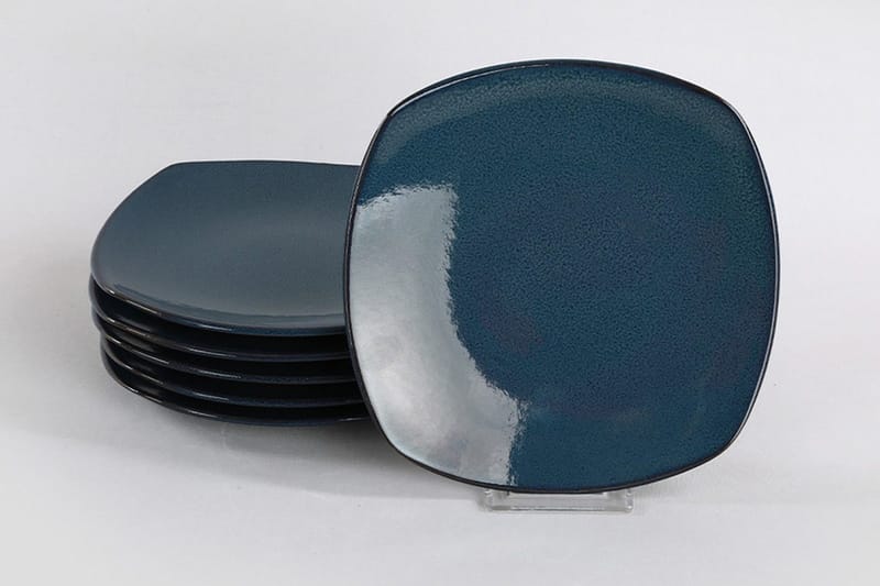 Tallerkensett 6-pk - Mørkeblå - Husholdning - Servering & borddekking - Tallerkener - Servise & tallerkensett