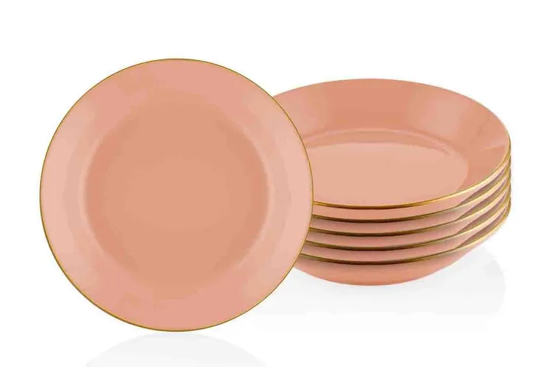 Tallerkensett 6-pk - Laxrosa - Husholdning - Servering & borddekking - Tallerkener - Servise & tallerkensett