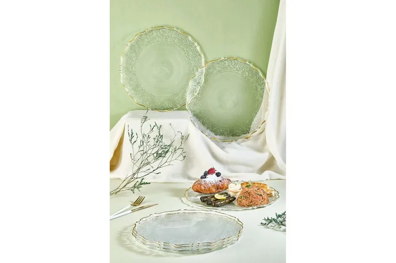 Tharos Tallriksset 28 cm - Gjennomsiktig - Husholdning - Servering & borddekking - Tallerkener - Servise & tallerkensett