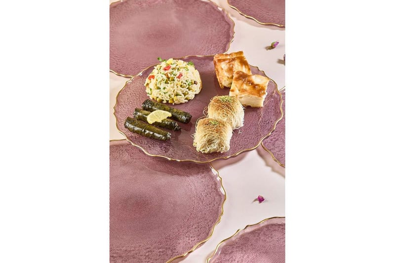 Tharos Tallriksset 28 cm - Plommon - Husholdning - Servering & borddekking - Tallerkener - Servise & tallerkensett