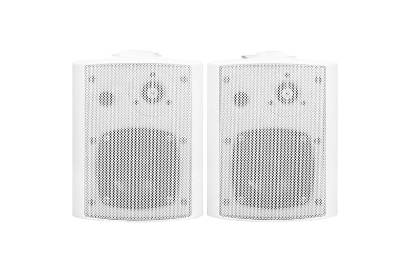 Vegghengte stereohøyttalere 2st hvit innendørs utendørs 80 W - Hvit - Høyttaler