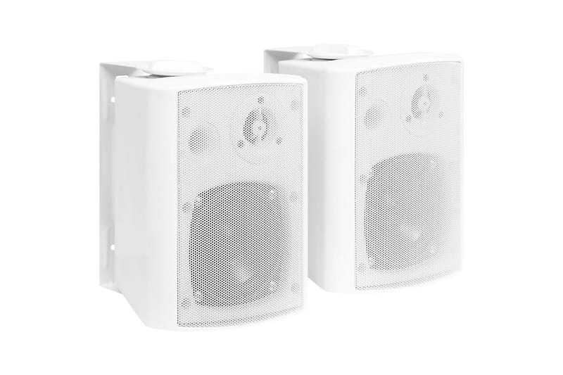 Vegghengte stereohøyttalere 2st hvit innendørs utendørs 80 W - Hvit - Høyttaler