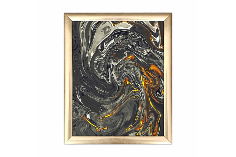 Bilde Abstract med Ramme Flerfarget - 22,3x52,8 cm - Innredning - Bilder & kunst