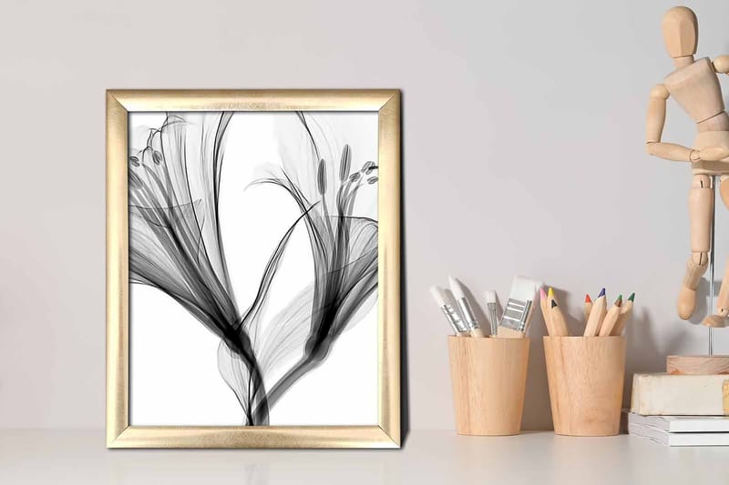 Bilde Abstract med Ramme Flerfarget - 22,3x52,8 cm - Innredning - Bilder & kunst