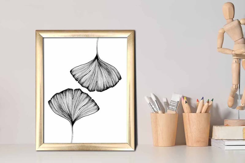 Bilde Abstract med Ramme Flerfarget - 22,3x52,8 cm - Innredning - Bilder & kunst