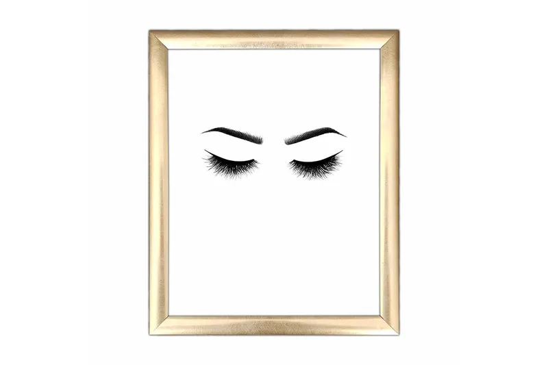 Bilde Abstract med Ramme Flerfarget, 22,3x52,8 cm