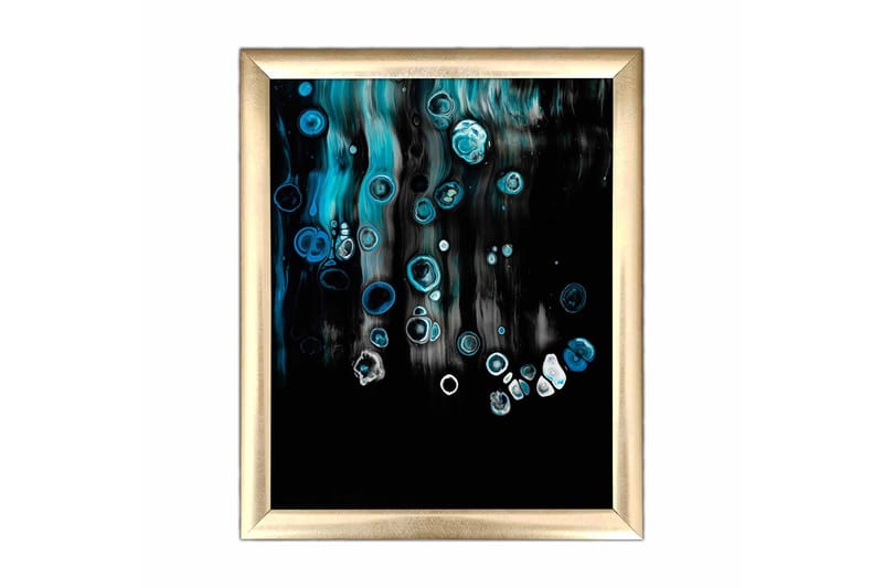 Bilde Abstract med Ramme Flerfarget, 22,3x52,8 cm