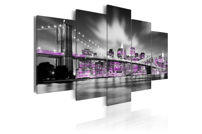Bilde Amethystine New York 100x50, Artgeist sp. z o. o.