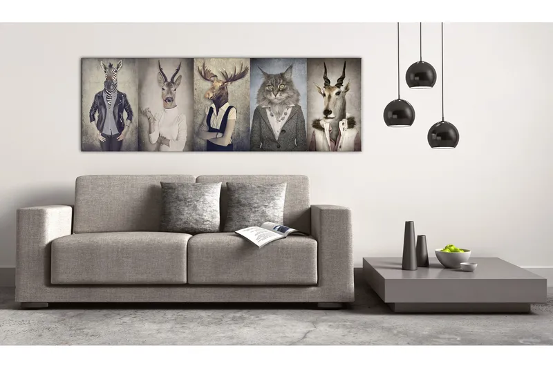 Bilde Animal Masks 120x40, Artgeist sp. z o. o.