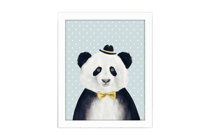 Bilde Animal med Ramme Flerfarget, 22,3x52,8 cm