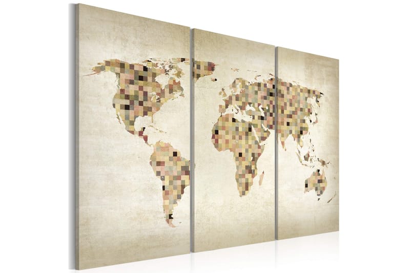 Bilde Beige Nyanser Av Verden Triptyk 60x40, Artgeist sp. z o. o.