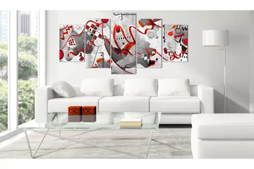 Bilde Between Waves 5 Parts Wide 200x100 - Artgeist sp. z o. o. - Innredning - Bilder & kunst - Lerretsbilder