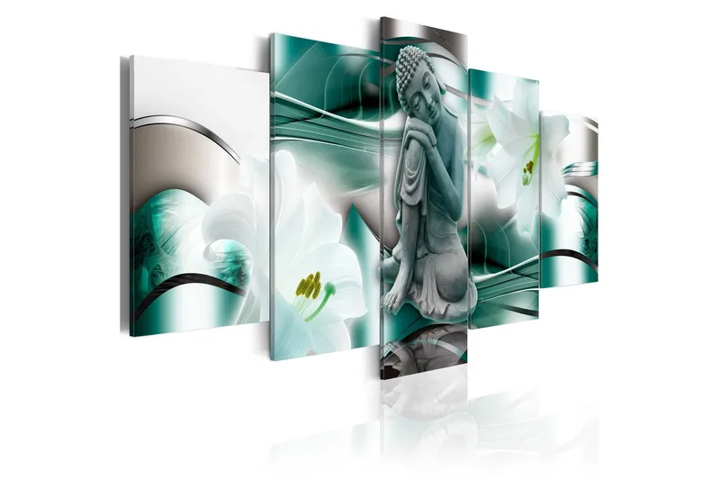 Bilde Buddha And Lilies 100x50, Artgeist sp. z o. o.