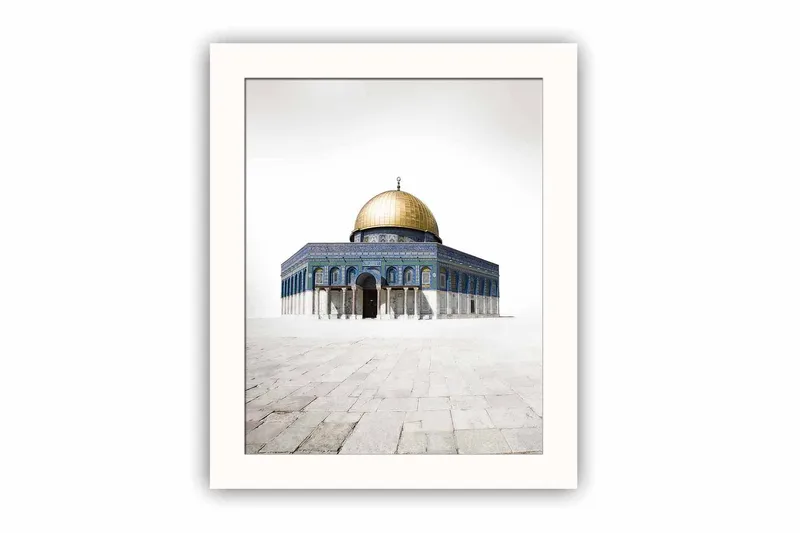 Bilde Building med Ramme Flerfarget, 22,3x52,8 cm