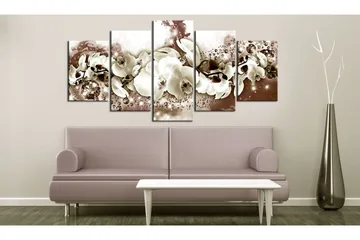 Bilde Chocolate Orchid 100x50 - Artgeist sp. z o. o. - Innredning - Bilder & kunst - Lerretsbilder
