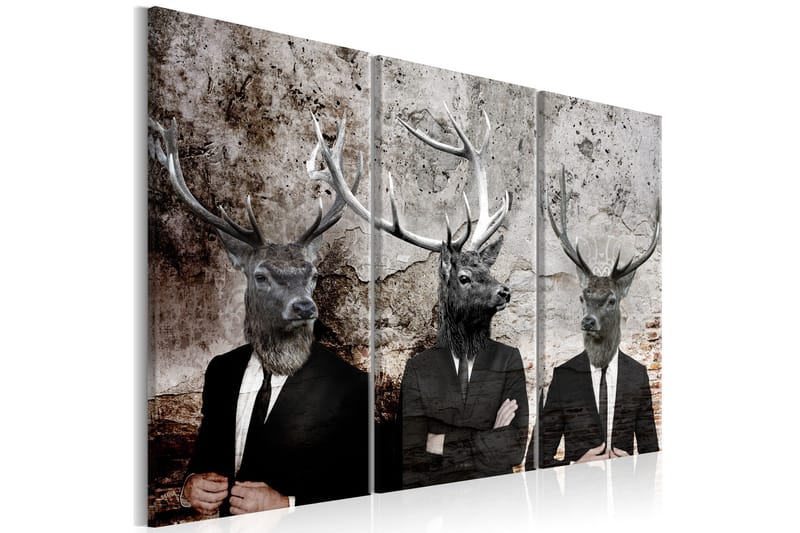 Bilde Deer In Suits 120x80, Artgeist sp. z o. o.