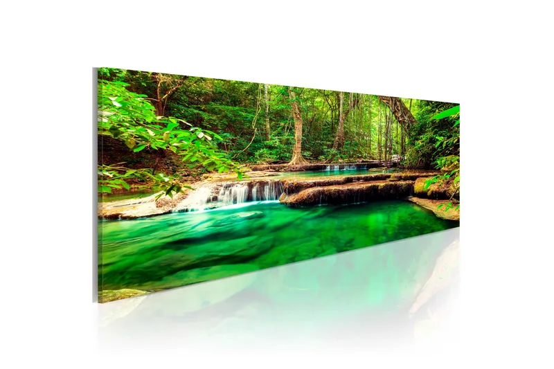 Bilde Emerald Waterfall 120x40, Artgeist sp. z o. o.