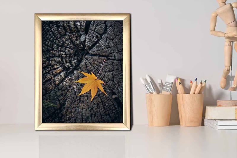 Bilde Floral med Ramme Flerfarget - 22,3x52,8 cm - Innredning - Bilder & kunst