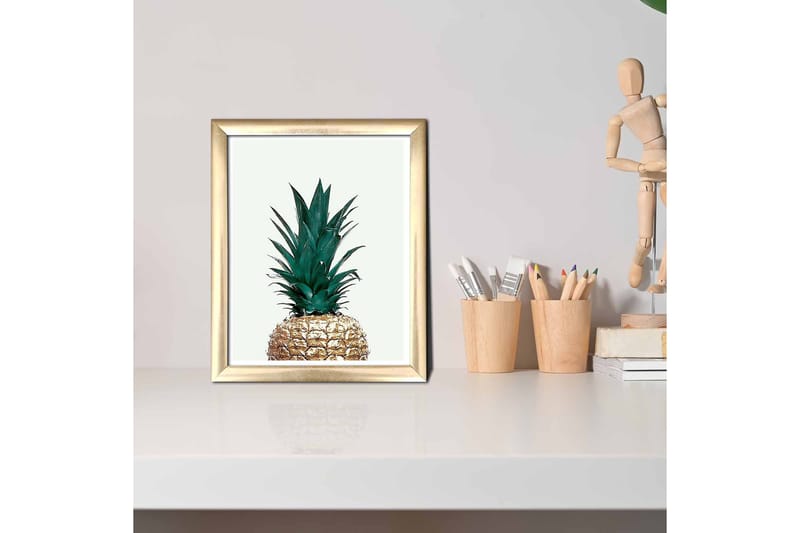 Bilde Floral med Ramme Flerfarget - 22,3x52,8 cm - Innredning - Bilder & kunst
