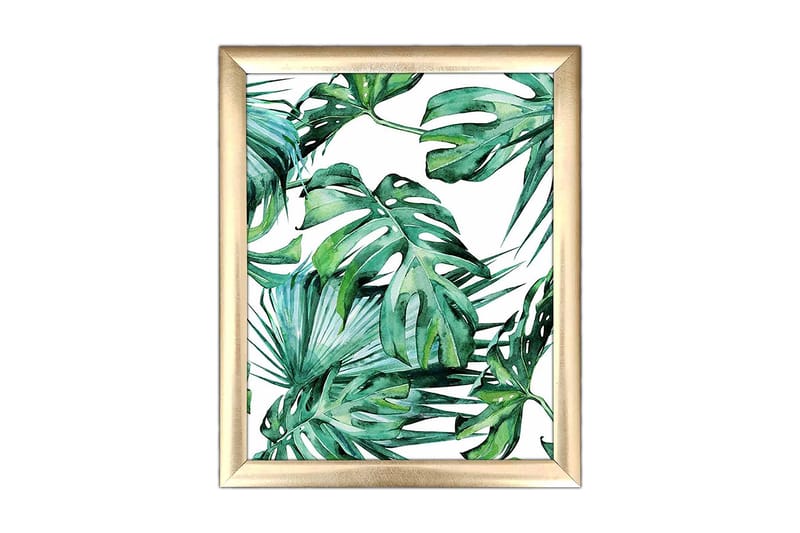 Bilde Floral med Ramme Flerfarget - 22,3x52,8 cm - Innredning - Bilder & kunst