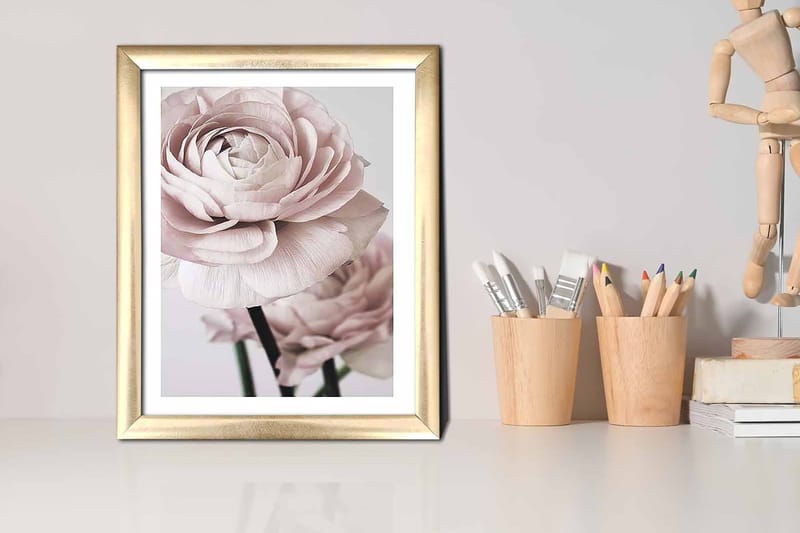 Bilde Floral med Ramme Flerfarget - 22,3x52,8 cm - Innredning - Bilder & kunst