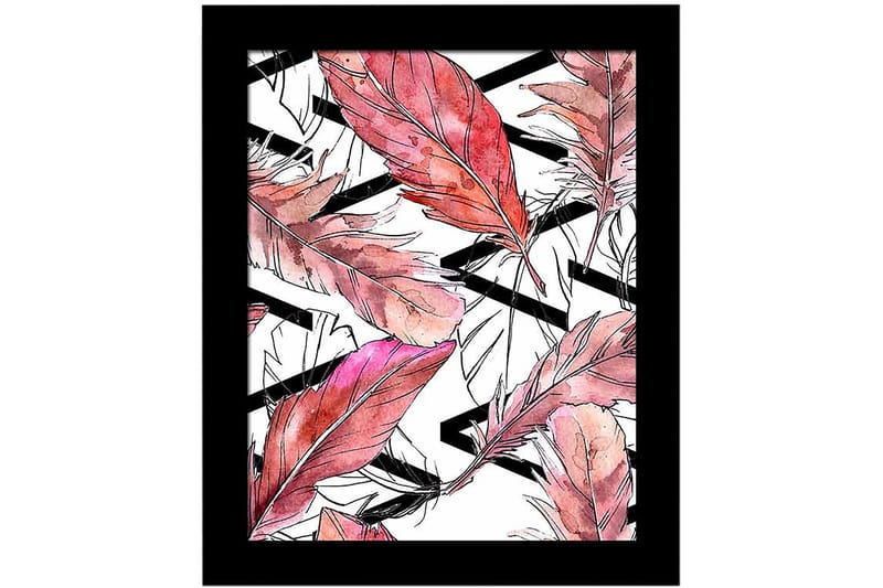 Bilde Floral med Ramme Flerfarget - 22,3x52,8 cm - Innredning - Bilder & kunst