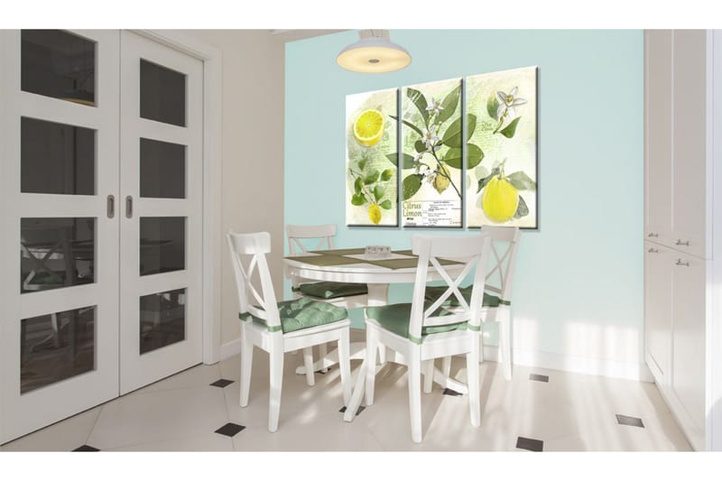 Bilde Fruit Lemon 60x40 - Artgeist sp. z o. o. - Innredning - Bilder & kunst - Lerretsbilder