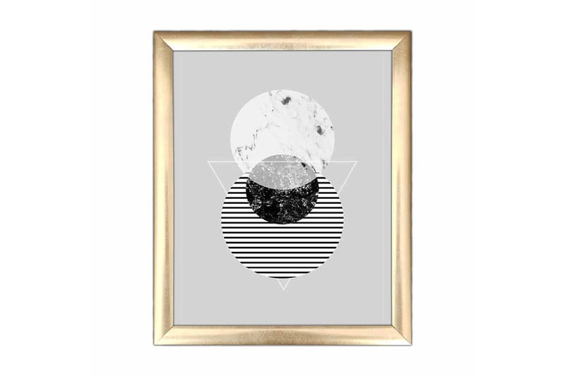 Bilde Geometrical med Ramme Flerfarget - 22,3x52,8 cm - Innredning - Bilder & kunst