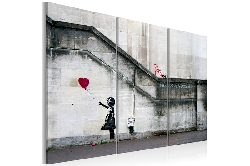 Bilde Girl With A Balloon By Banksy 90x60, Artgeist sp. z o. o.
