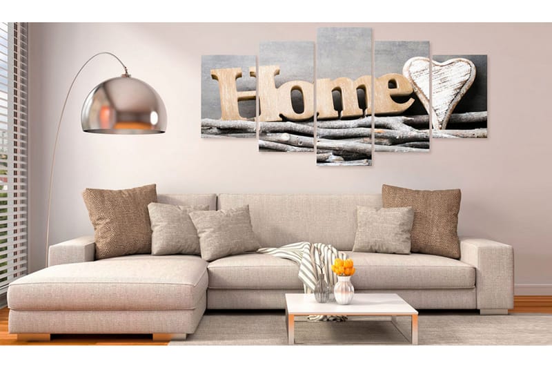 Bilde Home Forest Cottage 100x50 - Artgeist sp. z o. o. - Innredning - Bilder & kunst - Lerretsbilder