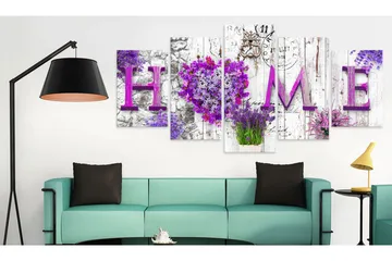 Bilde Mauve Asylum 100x50 - Artgeist sp. z o. o. - Innredning - Bilder & kunst - Lerretsbilder