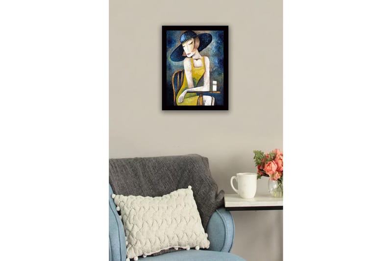 Bilde med Ramme Flerfarget - 41x56 cm - Innredning - Bilder & kunst