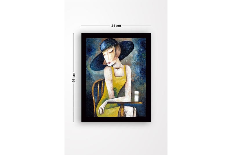 Bilde med Ramme Flerfarget - 41x56 cm - Innredning - Bilder & kunst