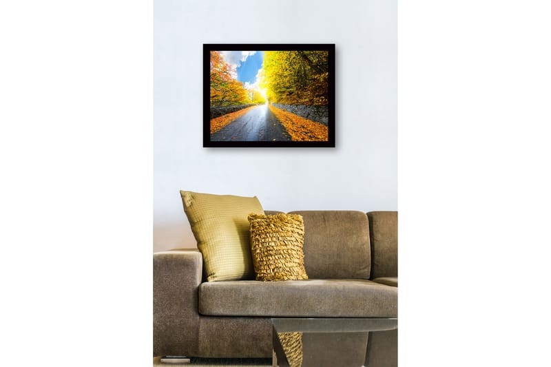 Bilde med Ramme Flerfarget - 44x15 cm - Innredning - Bilder & kunst