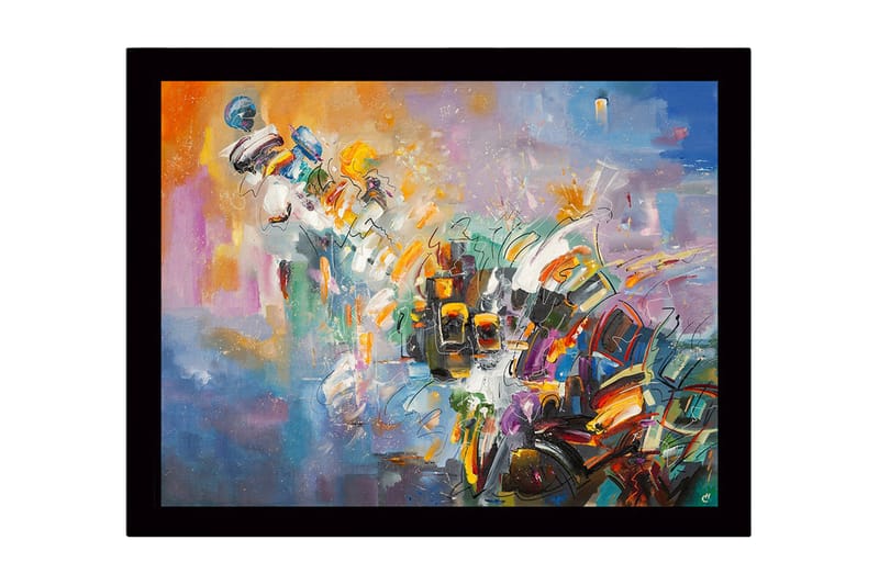 Bilde med Ramme Flerfarget - 44x15 cm - Innredning - Bilder & kunst