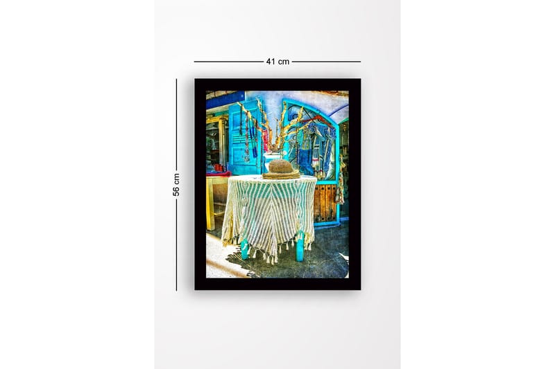 Bilde med Ramme Flerfarget - 44x15 cm - Innredning - Bilder & kunst