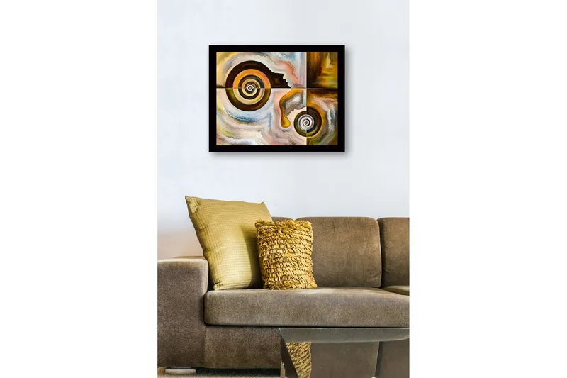 Bilde med Ramme Flerfarget - 44x15 cm - Innredning - Bilder & kunst