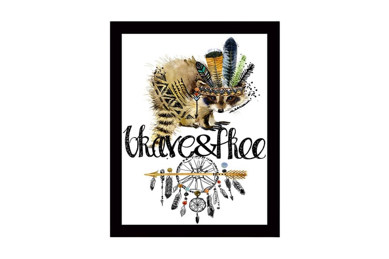 Bilde med Ramme Flerfarget - 44x15 cm - Innredning - Bilder & kunst