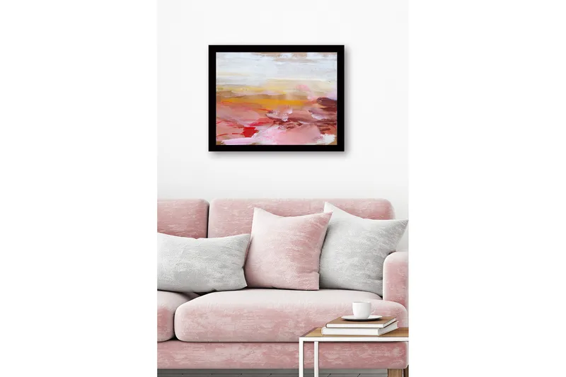 Bilde med Ramme Flerfarget - 44x15 cm - Innredning - Bilder & kunst