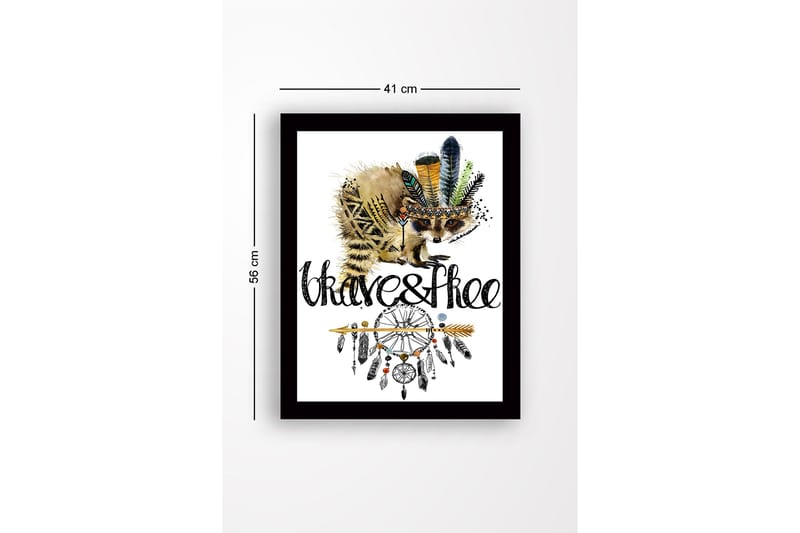 Bilde med Ramme Flerfarget - 44x15 cm - Innredning - Bilder & kunst