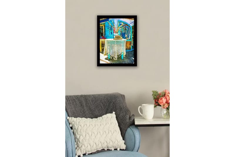 Bilde med Ramme Flerfarget - 44x15 cm - Innredning - Bilder & kunst