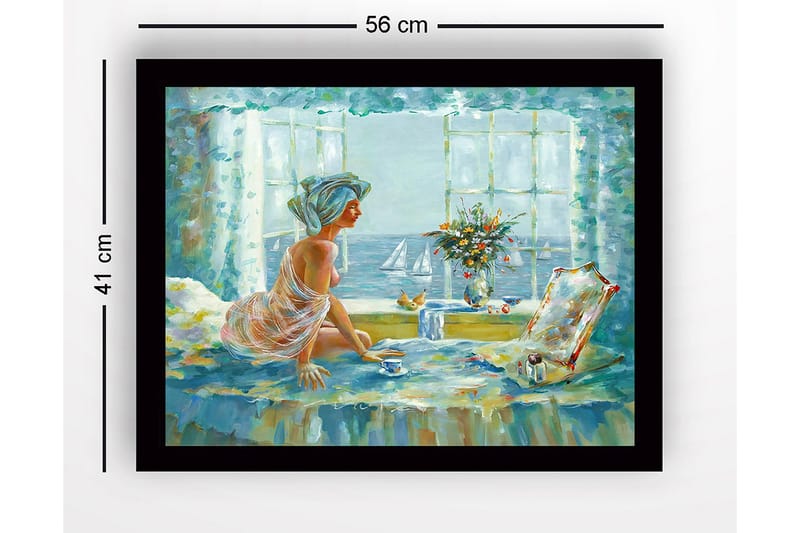 Bilde med Ramme Flerfarget - 44x15 cm - Innredning - Bilder & kunst