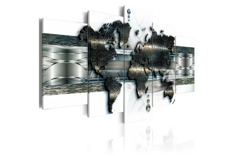 Bilde Metal World Map 100x50, Artgeist sp. z o. o.