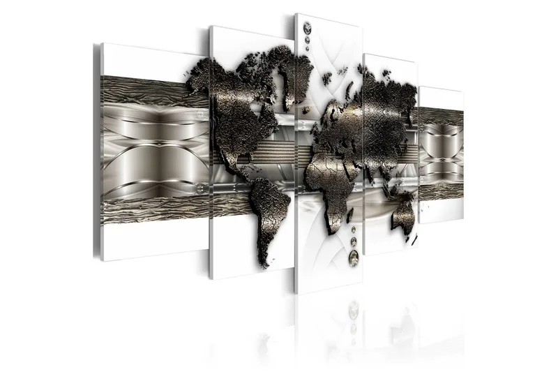 Bilde Metal World Map Ii 100x50, Artgeist sp. z o. o.