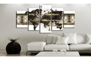 Bilde Metalic World 200x100 - Artgeist sp. z o. o. - Innredning - Bilder & kunst - Lerretsbilder